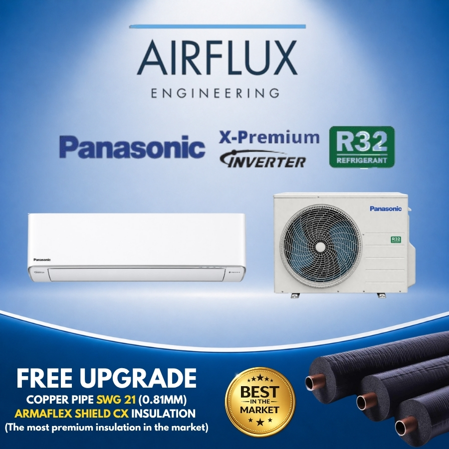PANASONIC SYSTEM 1 AIRCON | R32 INVERTER | FREE UPGRADED PREMIUM MATERIAL