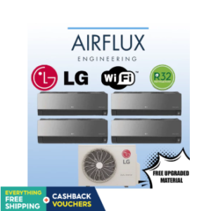 LG BLACK ARTCOOL SYSTEM 4 NEW R32 MODEL WITH FREE UPGRADED MATERIAL