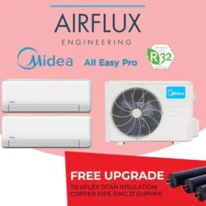 AIRCON - MIDEA SYSTEM 2 ALL EASY PRO - NEW R32(INCLUDED FREE UPGRADED MATERIALS)