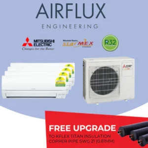 MITSUBISHI ELECTRIC STARMEX SYSTEM 4 - NEW R32 REFRIGERANT (FREE UPGRADED MATERIAL)