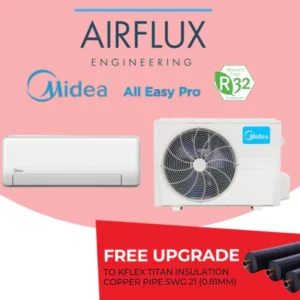 AIRCON - MIDEA SYSTEM 1 ALL EASY PRO - NEW R32(INCLUDED FREE UPGRADED MATERIALS)